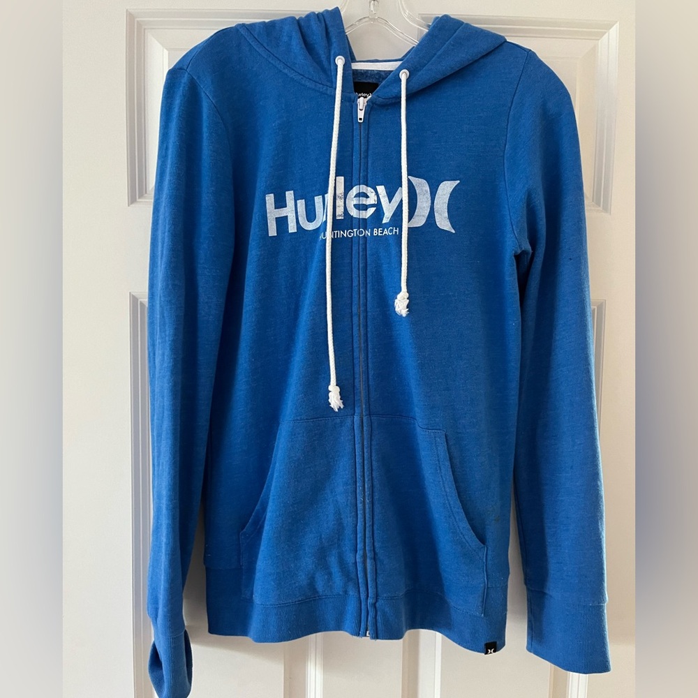 Royal Blue Hurley Zip-up Hoodie from Huntington Beach